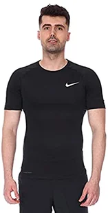Nike M NP TOP SS TIGHT T-shirt męski, czarny/(biały), XL - Koszulki męskie - miniaturka - grafika 1