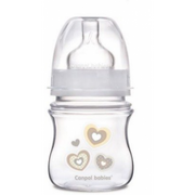 Butelki dla niemowląt - Canpol babies EasyStart Newborn Baby, Butelka antykolkowa, 120 ml, Serduszka - miniaturka - grafika 1