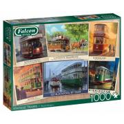 Puzzle - Puzzle 1000 Falcon Tramwaje z przeszłości G3 - Jumbo - miniaturka - grafika 1