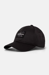 Calvin Klein Jeans kolor czarny gładka K50K512453 - Czapki męskie - miniaturka - grafika 1