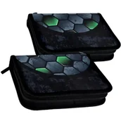 Piórniki - Piórnik dwuklapkowy Piłka Football - miniaturka - grafika 1