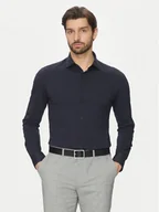 Koszule męskie - Michael Kors Koszula MD0MD91498 Granatowy Slim Fit - miniaturka - grafika 1