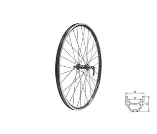 Obręcz Koło Rowerowe Kellys Draft V-Brake F 26" | Black - Części rowerowe - miniaturka - grafika 1