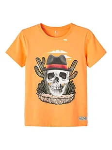 NAME IT Chłopcy NKMHAXO SS TOP Box T-Shirt, Mock Orange, 116, Mock Orange, 134-140 - Koszulki i topy damskie - miniaturka - grafika 1