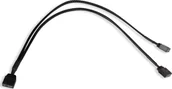 Kable komputerowe i do monitorów - Alphacool Alphacool Y-Splitter aRGB 3-Pin auf 2x 3-Pin 30cm - schwarz - miniaturka - grafika 1