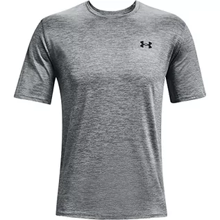 Koszulki męskie - Under Armour Męski T-shirt Training Vent 2.0 szary Pitch Gray / / Black (012) L 1361426-012-Large - grafika 1