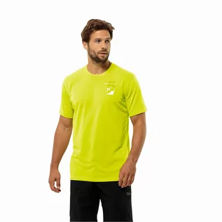 Koszulki męskie - Męski t-shirt Jack Wolfskin VONNAN S/S GRAPHIC T M firefly - XL - grafika 1