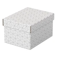 Pudła i pojemniki do przechowywania - Zestaw 3 białych pudełek do przechowywania Esselte Home, 20x25,5 cm - miniaturka - grafika 1