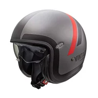 Kaski motocyklowe - Premier CASCO VINTAGE DO 17 BM,SZARY METAL/CZARNY/CZERWONY,L - miniaturka - grafika 1