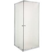 Kabiny prysznicowe - Invena Parla Kabina prysznicowa kwadratowa 90x90x180 cm drzwi przesuwne, profile chrom, szkło mrożone AK-48-191-O - miniaturka - grafika 1
