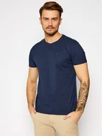 Koszulki męskie - Tommy Jeans T-Shirt DM0DM04411 Granatowy Slim Fit - miniaturka - grafika 1