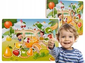 Tablice dla dzieci - drewniany ZESTAW PUZZLI puzzle owoce OWOCOWA UKŁADANKA dla dzieci - miniaturka - grafika 1