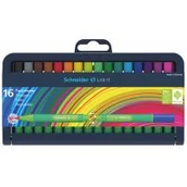 Flamastry - SCHNEIDER Flamaster SCHNEIDER Link-It, 1,0mm, stojak - podstawka, 16szt. mix kolorów SR192092 - miniaturka - grafika 1