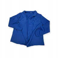 Swetry damskie - Narzutka damska kobaltowa, styl Old Money - rozmiar XXL - miniaturka - grafika 1