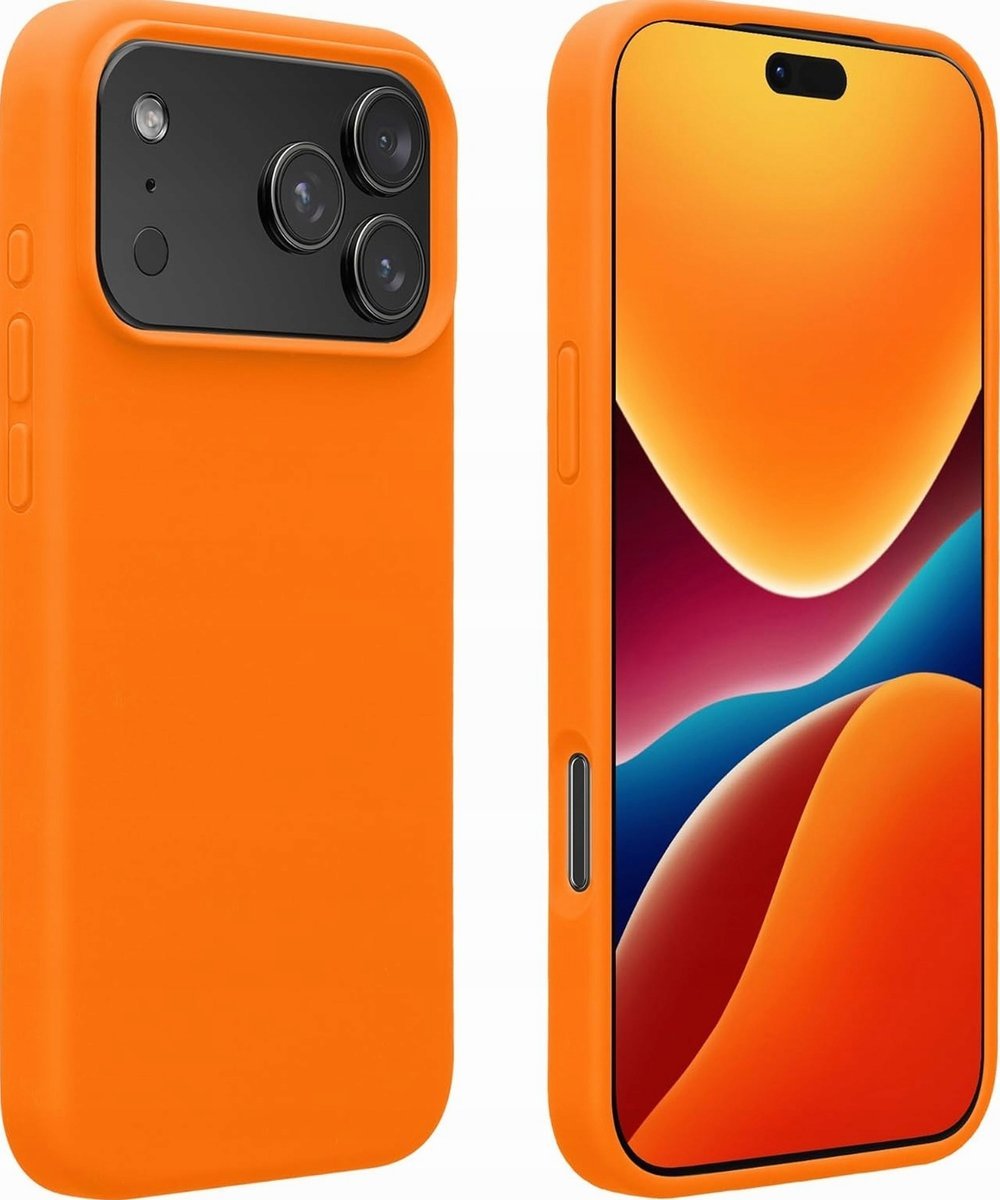 ETUI TELEFON SILIKONOWE 165X78X13CM POMARAŃCZOWE TPU MIĘKKIE OBUDOWA ETUI