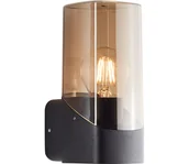 Lampy ogrodowe - Brilliant - Kinkiet zewnętrzny MINOU 1xE27/10W/230V IP44 czarny/dym - miniaturka - grafika 1