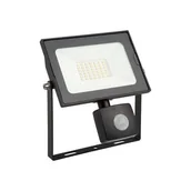 Oprawy, klosze i abażury - Oprawa naświetlacz LED RINO 30W z czujką ruchu PIR 4000K 2400lm czarny INQ - miniaturka - grafika 1