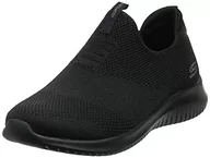 Trampki damskie - Skechers Damskie trampki Ultra Flex-First Take-12837 Slip On Sneaker, czarny - Czarny Black Bbk - 37.5 EU - miniaturka - grafika 1