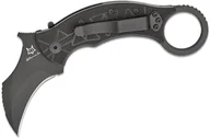 Scyzoryki - Fox Knives Doug Marcaida Tribal K Składany Karambit, Ostrze N690 TOP SHIELD, Czarna Rękojeść G10 FX- - miniaturka - grafika 1