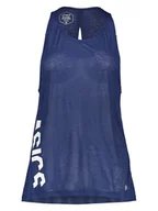 Koszulki sportowe damskie - asics Top sportowy w kolorze granatowym - miniaturka - grafika 1
