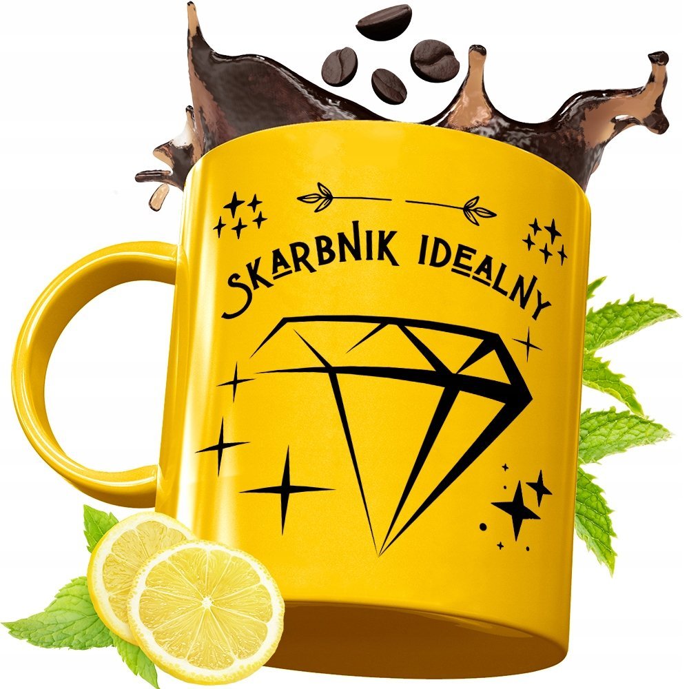 Złoty Kubek Premium Dla Skarbnika Prezent z Nadrukiem ze Zdjęciem + Opakowanie na prezent (wzór 02)