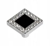 Klamki - Schaffner Gałka Mia kwadratowa 32/32 mm czarna GMIKBL - miniaturka - grafika 1