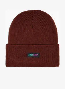 Czapka zimowa Oakley B1B Gradient Patch Beanie - grenache - Czapki męskie - miniaturka - grafika 1