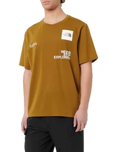 The North Face Męskie Graphic Boxes Foundation Ss Koszulka Moss Green XL - Koszulki męskie - miniaturka - grafika 1