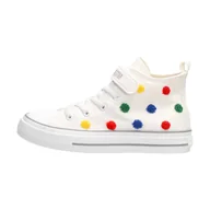 Sneakersy damskie - Big Star Trampki dziecięce JJ374059 WH - miniaturka - grafika 1