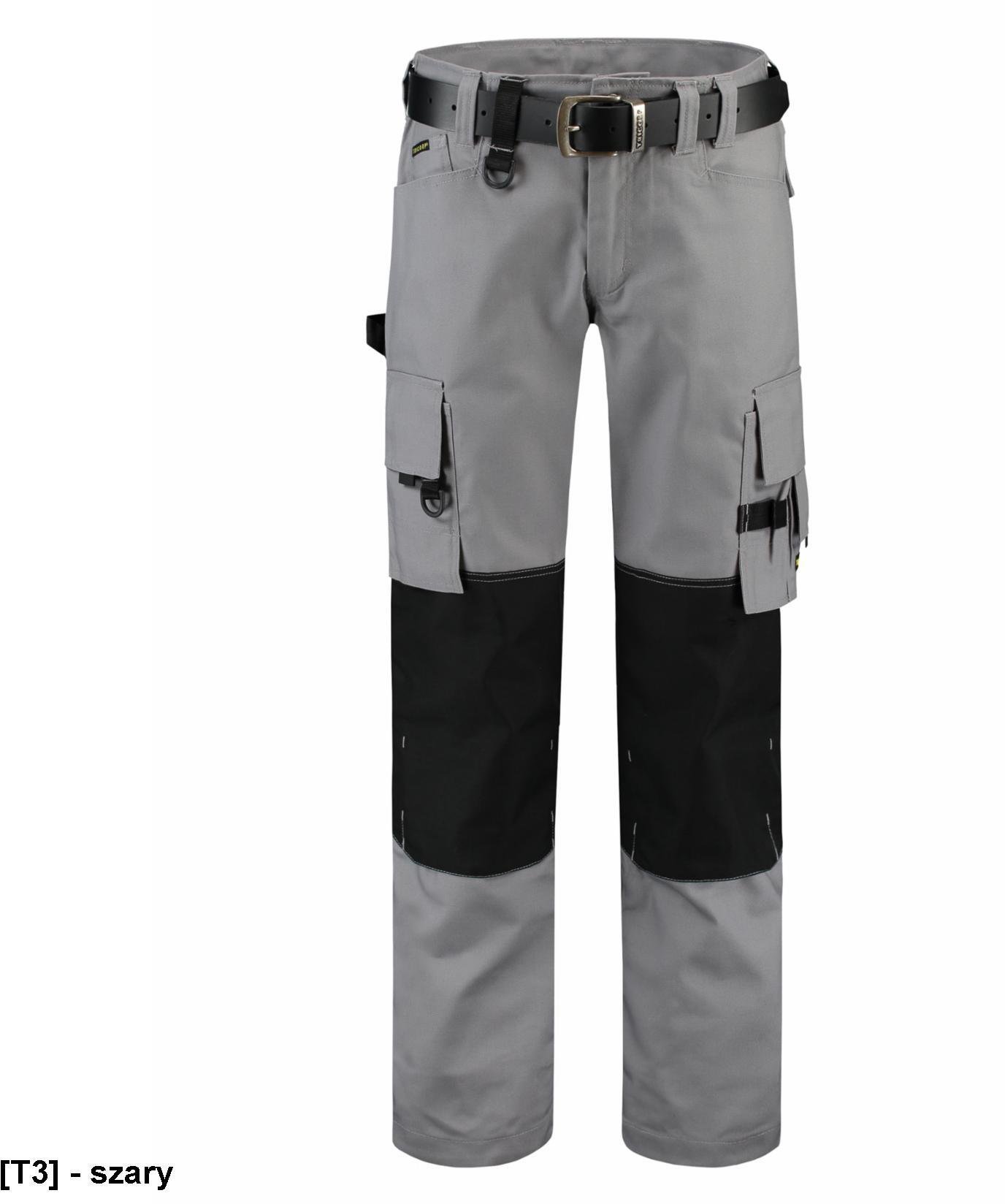 TRICORP - ADLER - Spodnie robocze unisex, Cordura, 300 g/m, 65 % poliester, 35 % bawełna szary 55