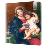 Ikony i obrazy sakralne - Obraz religijny na płótnie Matka Boża i Dzieciątko Jezus - miniaturka - grafika 1