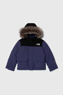 Kurtki i płaszcze dla chłopców - The North Face kurtka puchowa dziecięca B MCMURDO PARKA kolor niebieski - grafika 1