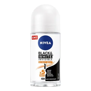 Nivea Black White invisible Ultimate Impact 5in1 - Dezodoranty i antyperspiranty dla kobiet - miniaturka - grafika 3