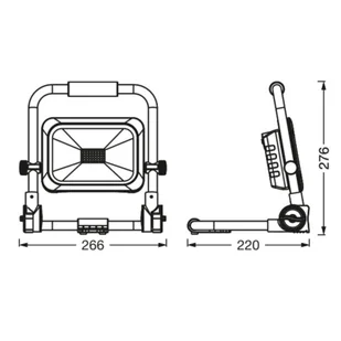 Reflektor roboczy LEDVANCE Value Battery z akumulatorem 20W - Oświetlenie warsztatowe - miniaturka - grafika 1