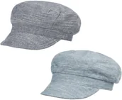 Czapki dla dzieci - Czapka Dwustronna Summer Newsboy by Lipodo, denim, S (55-56 cm) - miniaturka - grafika 1