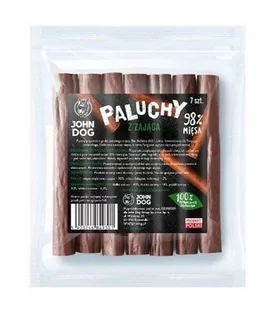 John Dog Paluchy z ZAJĄCA 7szt. 98% mięsa John Dog - Przysmaki dla psów - miniaturka - grafika 1