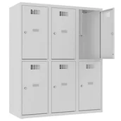 Meble do szkół i przedszkoli - Szafa wyposażona w półkę na książki MSUS 432 S szkolna dla dzieci - miniaturka - grafika 1