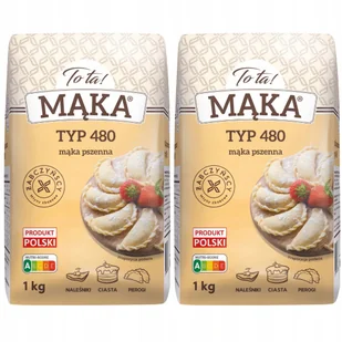 Tota! Mąka pszenna typ 480 1kg x 2 sztuk - Mąka - miniaturka - grafika 1