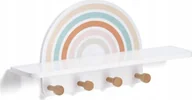 Wieszaki i stojaki - Zeller Wieszak ścienny z półeczką RAINBOW - miniaturka - grafika 1