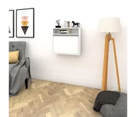 Biurka - Składany stół roboczy OPTIMUM 60x64 cm biały - miniaturka - grafika 1