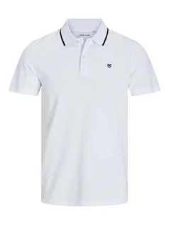 Koszulki męskie - Jack & Jones Koszulka polo w kolorze białym - grafika 1