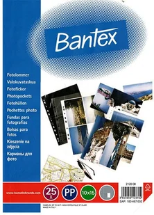 Bantex BANTEX FOTOLOMME 0,1 MM 25 STK, HØJFORMAT, TRANSPARENT - Koszulki na dokumenty - miniaturka - grafika 1