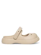 Buty dla dziewczynek - Nelli Blu Klapki 23051905 Beżowy - miniaturka - grafika 1