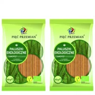 Paluszki - Pięć Przemian Paluszki z samopszy pełnoziarniste Zestaw 2 x 45 g Bio - miniaturka - grafika 1