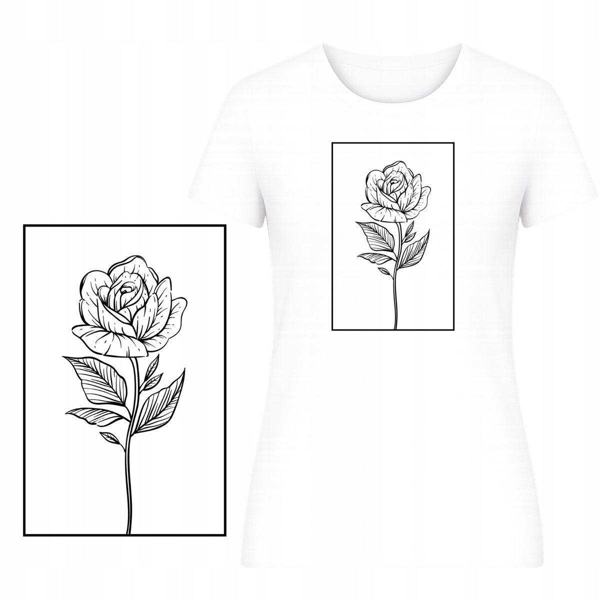 T-Shirt Hit Na Lato Damski Koszulka Super Nadruk Motyw Kwiat Na Wakacje Xxl