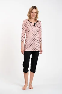 Marit piżama damska 3/4 rękaw, 3/4 spodnie - Italian Fashion - Piżamy damskie - miniaturka - grafika 1