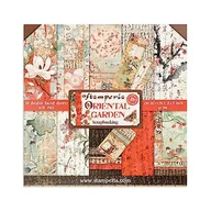 Akcesoria i części do ekspresów do kawy - STAMPERIA SBBS09 blok papierowy, 10 arkuszy, 20,3 x 20,3 cm, dwustronny, orientalny ogród, wielokolorowy - miniaturka - grafika 1