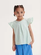 Bluzki dla niemowląt - Reserved - Bluzka z falbanami - jasnozielony - miniaturka - grafika 1