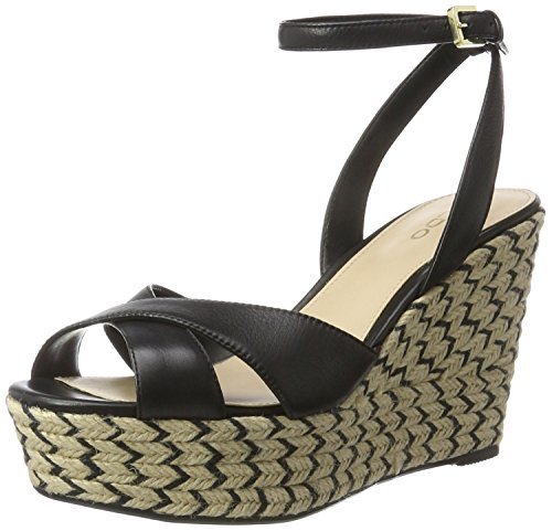 Aldo Annalynn damski pasek na kostkę, czarny - Schwarz 97 Black Leather - 37.5 EU