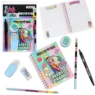 Przybory szkolne - Monster High ZESTAW artykułów piśmiennych DO SZKOŁY, Zestaw PODRÓŻNY dla dziewczynki - miniaturka - grafika 1